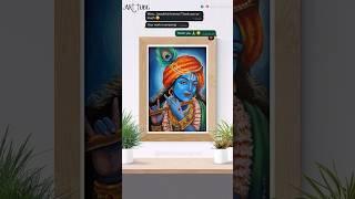 Happy Client Unboxing  ~ Kanha Painting #shorts #happyclient #unboxing #krishna #acrylic #painting