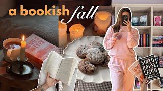 bookish vlog (autumn edition)️ mood reading, journal updates & fall baking