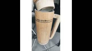 Handmade Bamboo Beer Jug