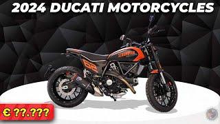 Ducati Motorcycles 2024 New Lineup Models with PRICES: Scrambler, Diavel , Hypermotard, Multistrada