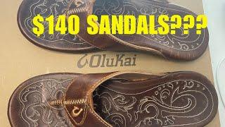 Olukai Mekila Leather Sandal Unboxing and Discussion (Filmed Vertically — Whoops!)