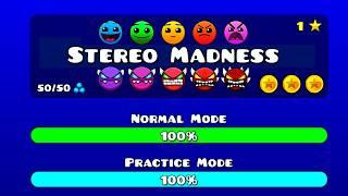 Stereo Madness in Every Difficulty