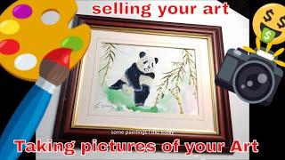 Painting, Selling and photographing Ebay art paintings