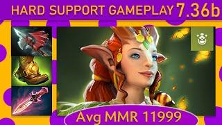 ⭐ Enchantress |KDA - 29 KP - 79%| Hard Support Gameplay 7.36b - Dota 2 Top MMR