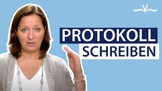 Effizient Protokolle schreiben - so geht's! | Stefanie Voss