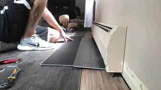How To Cut Vinyl Plank Flooring Around A Pipe