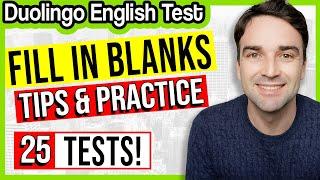 Fill in the Blanks Tips & 25 Practice Questions: Duolingo English Test Practice Lesson