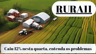 RURA11, Caiu 12%, entenda o que está acontecendo.