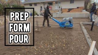 Step by step prep for concrete slabs /garage floor and basement