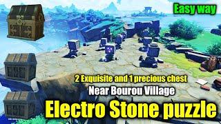 Electro Stone puzzle near Bourou village | Watatsumi island | Genshin Impact 2.1