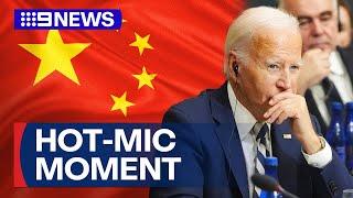 Biden comments on China in hot-mic moment during Quad Summit | 9 News Australia