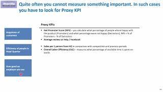 Proxy KPIs - what they are and how to use them