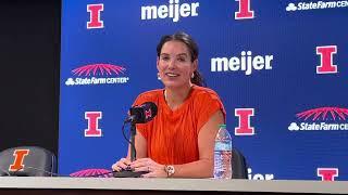 WBB:  Illini coach Shauna Green post game vs. Florida State