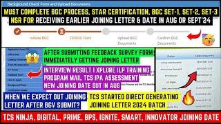 TCS BIGGEST CHANGE IN JOINING CRITERIA DIRECT GENERATING JOINING LETTER ON PORTAL JOINING DATE OUT