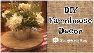 DIY Farmhouse Decor | Floral Arrangement for My Dining Table