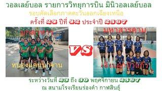 วอลเลย์บอลหญิง รร.หนองแคนนาจาน (มุกดาหาร) พบ  รร.เลิงแฝกบัวแก้ว(มหาสารคาม)  12 ปี