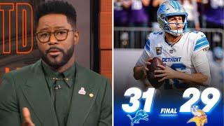 Jared Goff is the best NFL QB on the planet! - Nate Burleson on-fire Lions defeat Vikings in Week 7