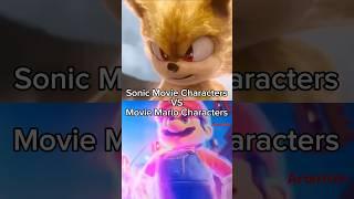 Sonic Movie Characters VS Mario Movie Characters | My Ordinary Life