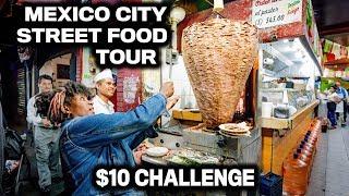 Americans Eating Mexico City Street Food ALL Day with ONLY $10