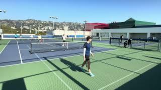 Victoria and Igor Playing Great Pickleball! 