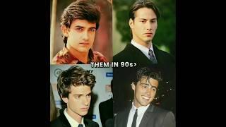 "Them in 90s Part 4" ️ #aamirkhan #keanureeves #mattleblanc #andrewgarfield #90s #fyp