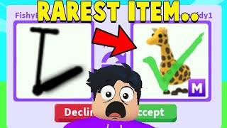 I traded the RAREST ITEM in Adopt Me.. (IMPOSSIBLE TO FIND)