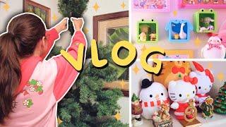 cozy festive vlog: decorating, thrifting, baking