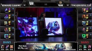 Royal Club vs Edward Gaming | Game 4 Quarter Finals S4 Worlds LOL 2014 Playoffs | SHR vs EDG QF G4