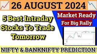 Daily Best Intraday Stocks | 26 August 2024 | Stocks to buy tomorrow | Detailed Analysis