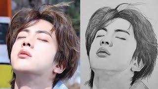 How to draw BTS Jin Step by Step (1) - Drawing Tutorial | YouCanDraw