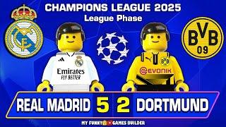 Real Madrid vs Borussia Dortmund 5-2 All Goals & Highlights Champions League 2024/25 Lego Football