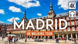 Madrid 4K Walking Tour (Spain) - 3h Tour with Captions & Immersive Sound [4K Ultra HD/60fps]