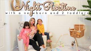 WINTER NIGHT ROUTINE WITH A NEWBORN AND TWO TODDLERS!