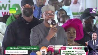 DISCOURS DE OUSMANE SONKO  AU Grand Meeting d'investiture de YEWWI ASKAN WI