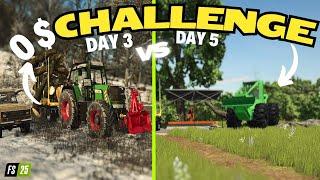 0$ CHALLENGE - NEW EQUIPMENT AND WOOD FACTORY - FARMING SIMULATOR 25 - EPISODE 3