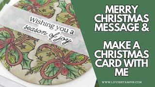 Beautiful Handmade Christmas Card Tutorial: Easy MISTI Technique