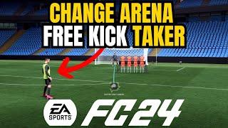 How to Change Practice Arena Free Kick Taker in FC 24 - 100% WORKING! EA Sports FC 24 #fc24