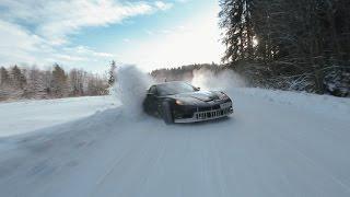 Crazy winter drift, Russia. Part 1