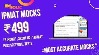 25 MOCKS FOR ₹499 | IPMAT MOCK TEST SERIES | TAKE FREE MOCK| IIMHOLiC