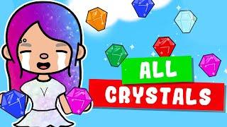 HOW TO FIND ALL CRYSTALS AND DIAMONDS IN TOCA BOCA | TUTORIAL AND HACKS