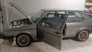 VW Mk1 Golf AFH 16V conversion dual 45 Weber DCOE walk around