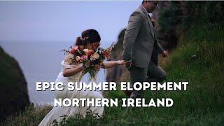 Epic Summer Elopement In Northern Ireland | Ireland Elopement Videographer