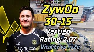 Vitality ZywOo (30-15) vs FaZe (Vertigo) | EPL S19 | May 10, 2024 #cs2 #pov