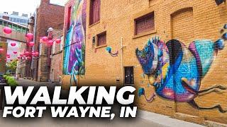 Walking Downtown Fort Wayne, Indiana