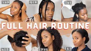 A Weekly 4B Natural Hair Routine | All About Natural Hair | By Reel Women