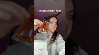 Chick fil a nugget hack! #chickfila #chickfilahack #chickfilamukbang #chickennuggets #nuggets