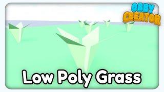 How To Make Cartoon Low Poly Grass Tutorial || Roblox - Obby Creator