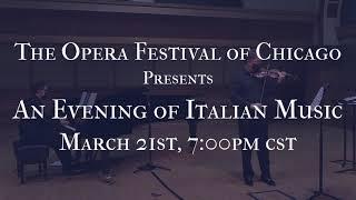 An Evening of Italian Music - March 21, 2020