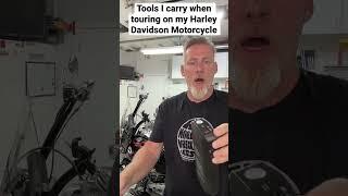 Tools I carry when touring on my #harleydavidson #thebadgers #rt66 #motorcycleadventure