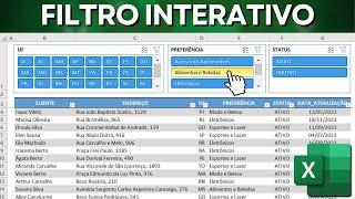 Como Fazer Filtro Interativo no Excel | Planilha com Segmentação de Dados Dinâmica